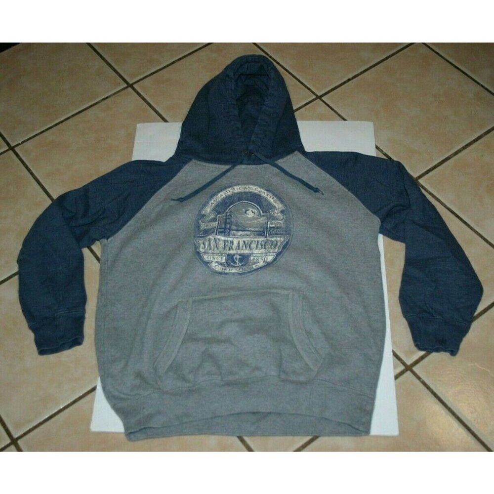 San Francisco California hoodie sweater mens medium gray adult Prairie Mountain